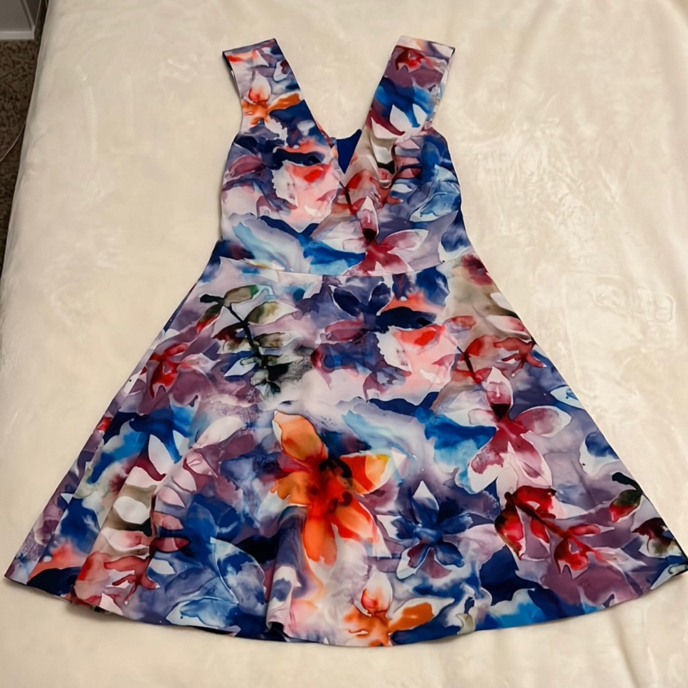 Floral Watercolor Wash Dress